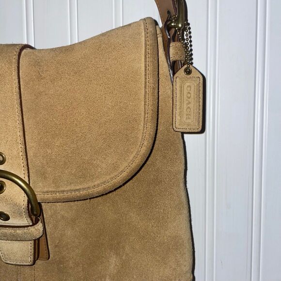 Vintage Coach Soho Signature Suede Crossbody Bag - Picture 11 of 12